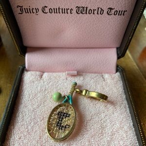 Tennis racket Juicy Couture charm